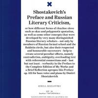 Shostakovich's Preface and Russian Literary Criticism